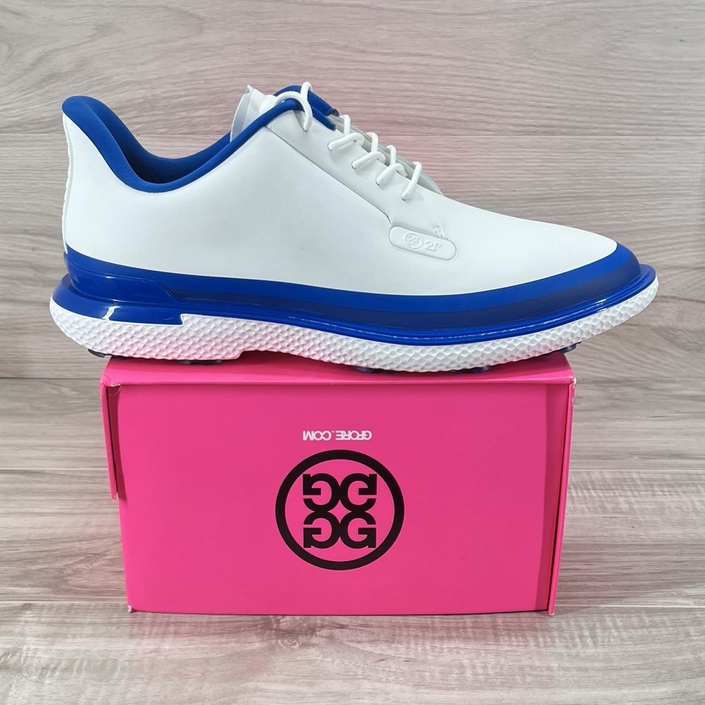 G/Fore Gallivan2r TPU Tuxedo Golf Shoes GMF000064-S/LIS Blue White Mens Size 9.5